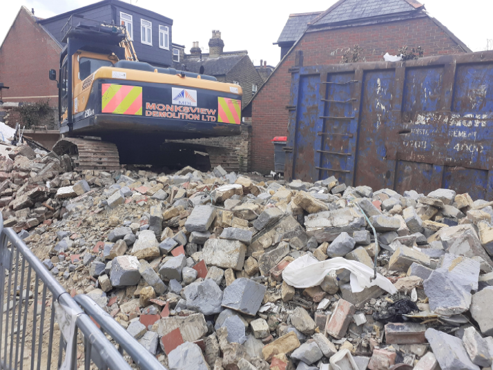 Rear Area Demolition of Out Buildings