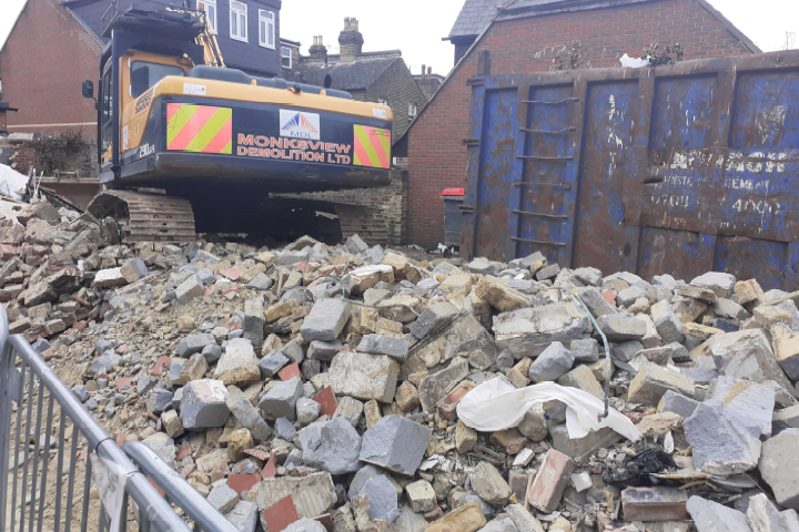 Rear Area Demolition of Out Buildings