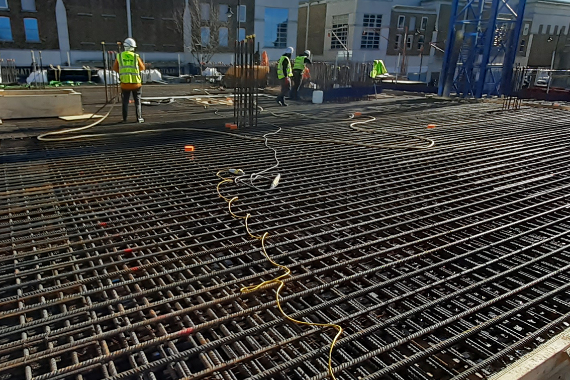 Steelwork To Level 1 Floor Slab