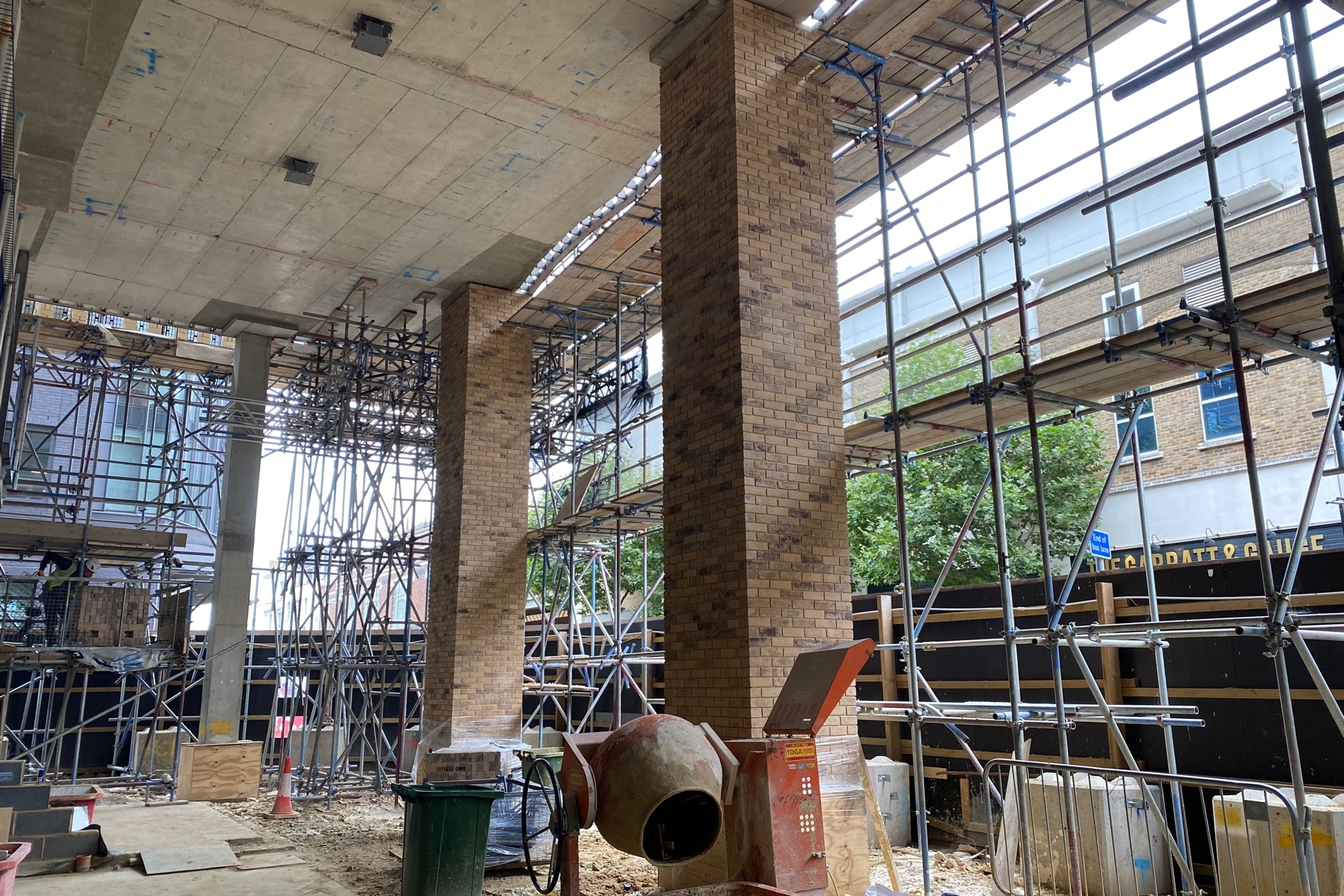 Ground Floor Column Brickwork