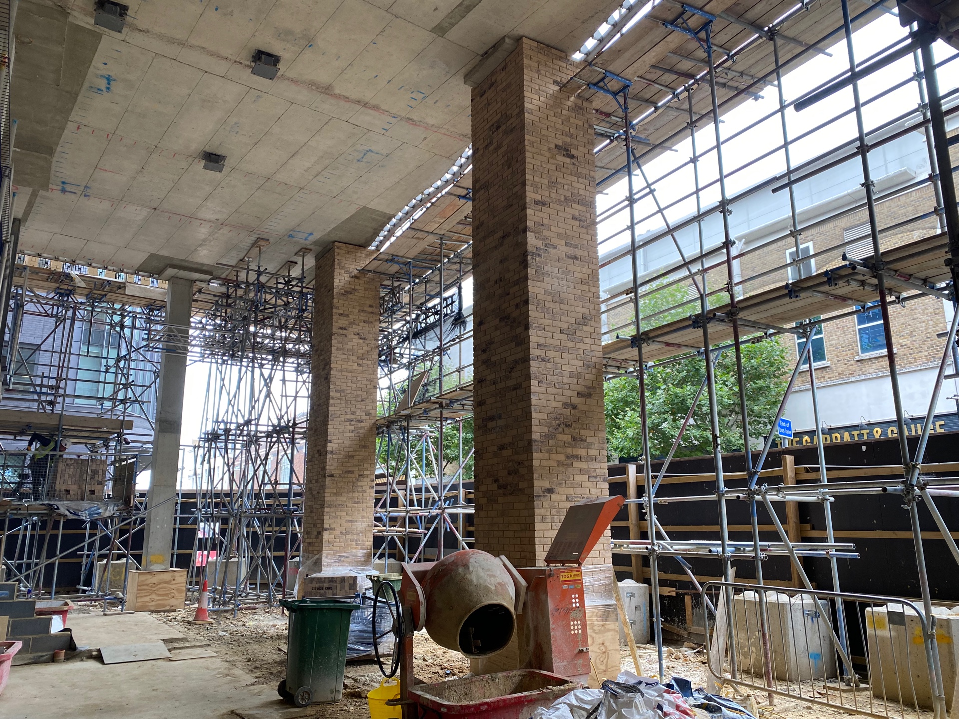 Ground Floor Column Brickwork